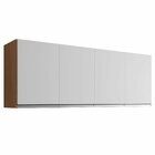 Armário Aéreo Para Cozinha 150 Cm 4 Portas Adriana Amêndoa/br