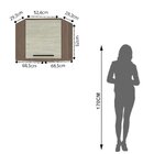 Armário Aéreo Para Cozinha 1 Porta 90° Evolution Plus   Tanna