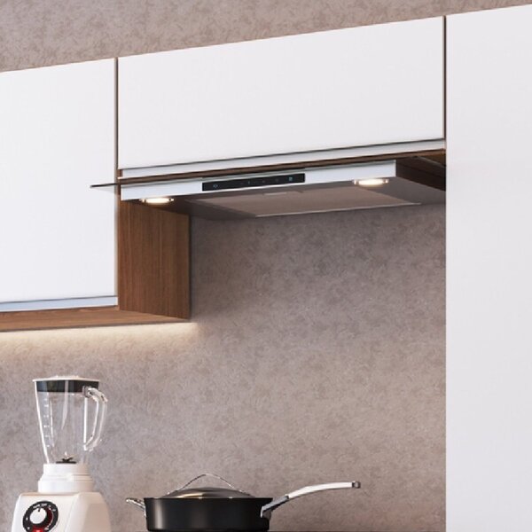 Armário Aéreo Para Cozinha 1 Porta Basculante Athena Freijó/b