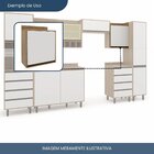 Armário Aéreo Para Cozinha 1 Porta Confort Cinamomo/off White