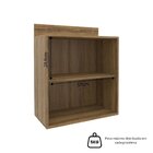 Armário Aéreo Para Cozinha 1 Porta Confort Cinamomo/off White