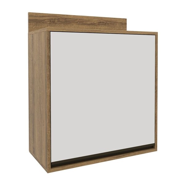 Armário Aéreo Para Cozinha 1 Porta Confort Cinamomo/off White