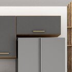 Armário Aéreo Para Cozinha 1 Porta Geladeira São Luis Cinamom