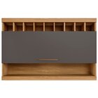 Armário Aéreo Para Cozinha 1 Porta Opala Cinamomo/grafite