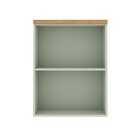 Armário Aéreo Para Cozinha 1 Porta Provençal De Vidro Mini Bo