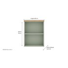 Armário Aéreo Para Cozinha 1 Porta Provençal De Vidro Mini Bo