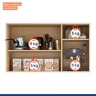 Armário Aéreo Para Cozinha 2 Portas 2 Nichos 120cm Austria  C