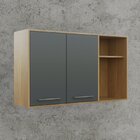 Armário Aéreo Para Cozinha 2 Portas 2 Nichos 120cm Austria  C