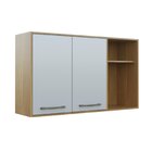 Armário Aéreo Para Cozinha 2 Portas 2 Nichos 120cm Austria  C