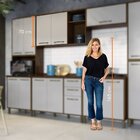 Armário Aéreo Para Cozinha 2 Portas 2 Nichos 120cm Áustria Ch