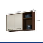 Armário Aéreo Para Cozinha 2 Portas 2 Nichos 120cm Áustria Ch