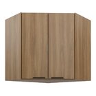 Armário Aéreo Para Cozinha 2 Portas 90° Paris Nogal Manchester