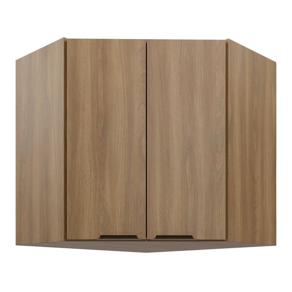 Armário Aéreo Para Cozinha 2 Portas 90° Paris Nogal Manchester