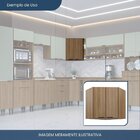 Armário Aéreo Para Cozinha 2 Portas 90° Paris Nogal Manchester