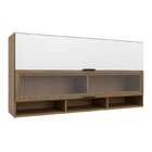 Armário Aéreo Para Cozinha 2 Portas Basculantes Paris Nogal M