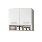 Armario Aereo Para Cozinha 2 Portas E 1 Nicho Branco Benin