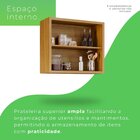 Armário Aéreo Para Cozinha 2 Portas Isabela Cinamomo/off White