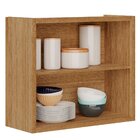 Armário Aéreo Para Cozinha 2 Portas Mdp Opala Carvalho/branco