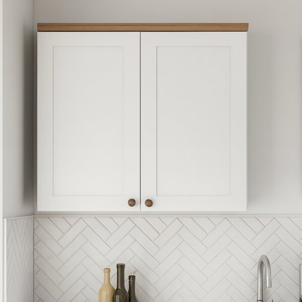 Armário Aéreo Para Cozinha 2 Portas Provençais Iluminata  Bra