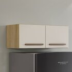 Armário Aéreo Para Cozinha 2 Portas Turqueza Cinamomo/off Whi