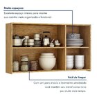 Armário Aéreo Para Cozinha 3 Portas 120cm Dakota   Cinamomo