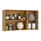 Armário Aéreo Para Cozinha 3 Portas 120cm Dakota   Cinamomo