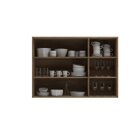 Armário Aéreo Para Cozinha 3 Portas 120cm Sem Vidro Lavinia A