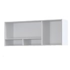 Armário Aéreo Para Cozinha 3 Portas 2 Nichos Athena Branco