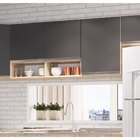 Armário Aéreo Para Cozinha 3 Portas 2 Nichos Athena Irm Móvei