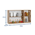 Armário Aéreo Para Cozinha 3 Portas Be Mobiliario Cook