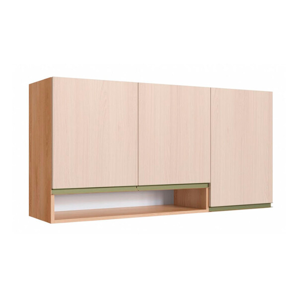 Armário Aéreo Para Cozinha 3 Portas Com Nicho Be Mobiliario