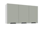 Armário Aéreo Para Cozinha 3 Portas Verde Oliva