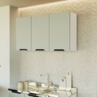 Armário Aéreo Para Cozinha 3 Portas Verde Oliva