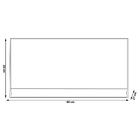 Armário Aéreo Para Cozinha 60cm Porta Basculante Madrid Branc