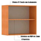 Armário Aéreo Para Cozinha 70 Cm 2 Portas Luciane Canelado/fu