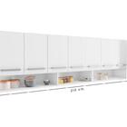 Armario Aereo Para Cozinha 7 Portas Branco Luxemburgo Brienza