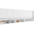 Armario Aereo Para Cozinha 7 Portas Branco Luxemburgo Brienza