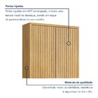 Armário Aéreo Para Cozinha 80cm 2 Portas Ripado Torino Cinamo