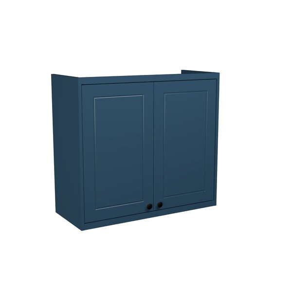 Armário Aéreo Para Cozinha 80cm 2 Portas Sevilha Azul