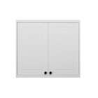 Armário Aéreo Para Cozinha 80cm 2 Portas Sevilha Branco