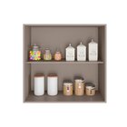 Armário Aéreo Para Cozinha 80cm 2 Portas Unna Gris