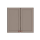 Armário Aéreo Para Cozinha 80cm 2 Portas Unna Gris