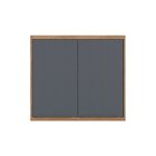 Armário Aéreo Para Cozinha 80cm 2 Portas Viena  Louro Freijó/