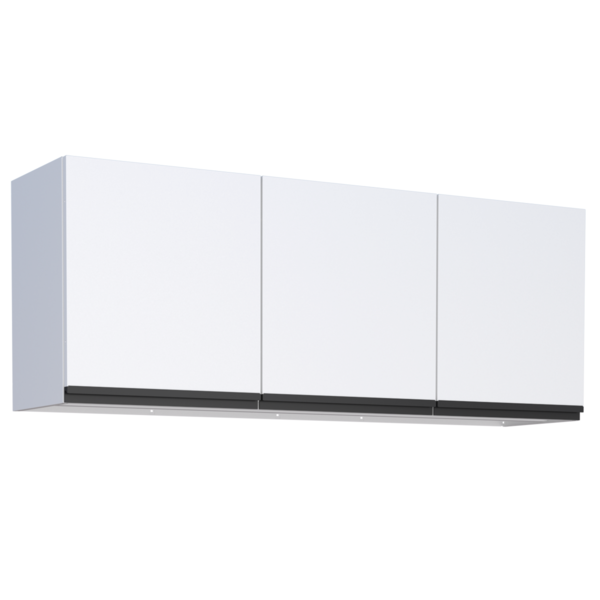 Armário Aéreo Para Cozinha  3 Portas Anori Branco