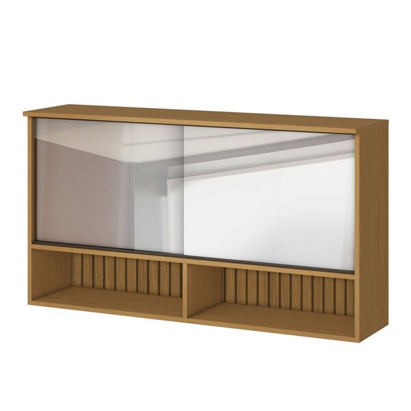 Armário Aéreo Para Cozinha C/ Porta De Vidro De Correr Raiar