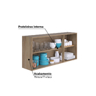 Armário Aéreo Para Cozinha Cacau 3 Portas Itatiaia Ip3-120 -