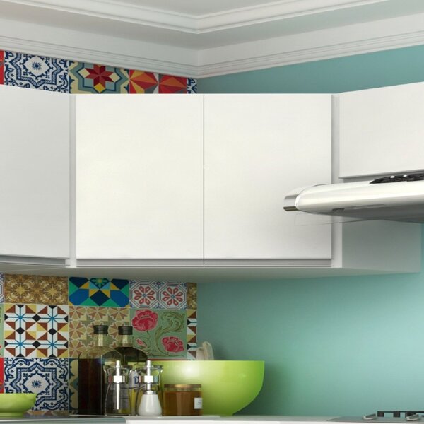 Armário Aéreo Para Cozinha Canto Athena  Móveis Branco