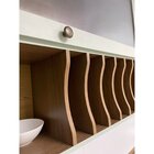 Armário Aéreo Para Cozinha Com Porta De Vidro Provençal Ilumi