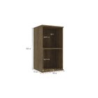 Armário Aéreo Para Cozinha De 40cm 1 Porta Nogueira/macadamia