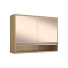 Armário Aéreo Para Cozinha Paris 2 Portas E 2 Vidros Mdf